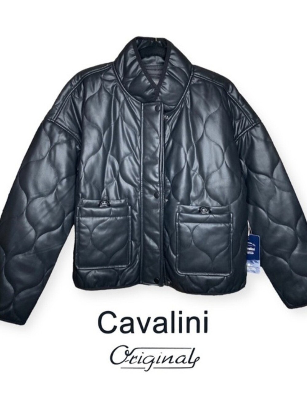 Cavalini Quilted Lining Puffer Jacket - Black